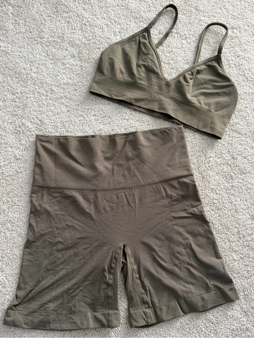 SKIMS Soft Smoothing Seamless Bralette and High-Waist Shaping Shorts